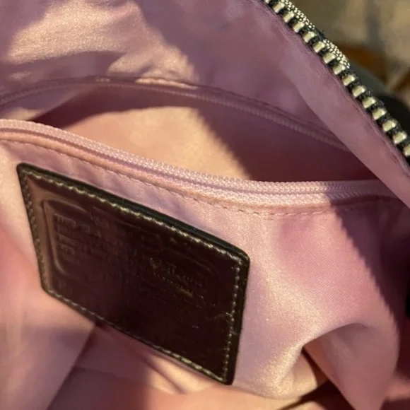 EUC Coach Poppy,shoulder/crossover bag black, gray, silver - Picture 8 of 9